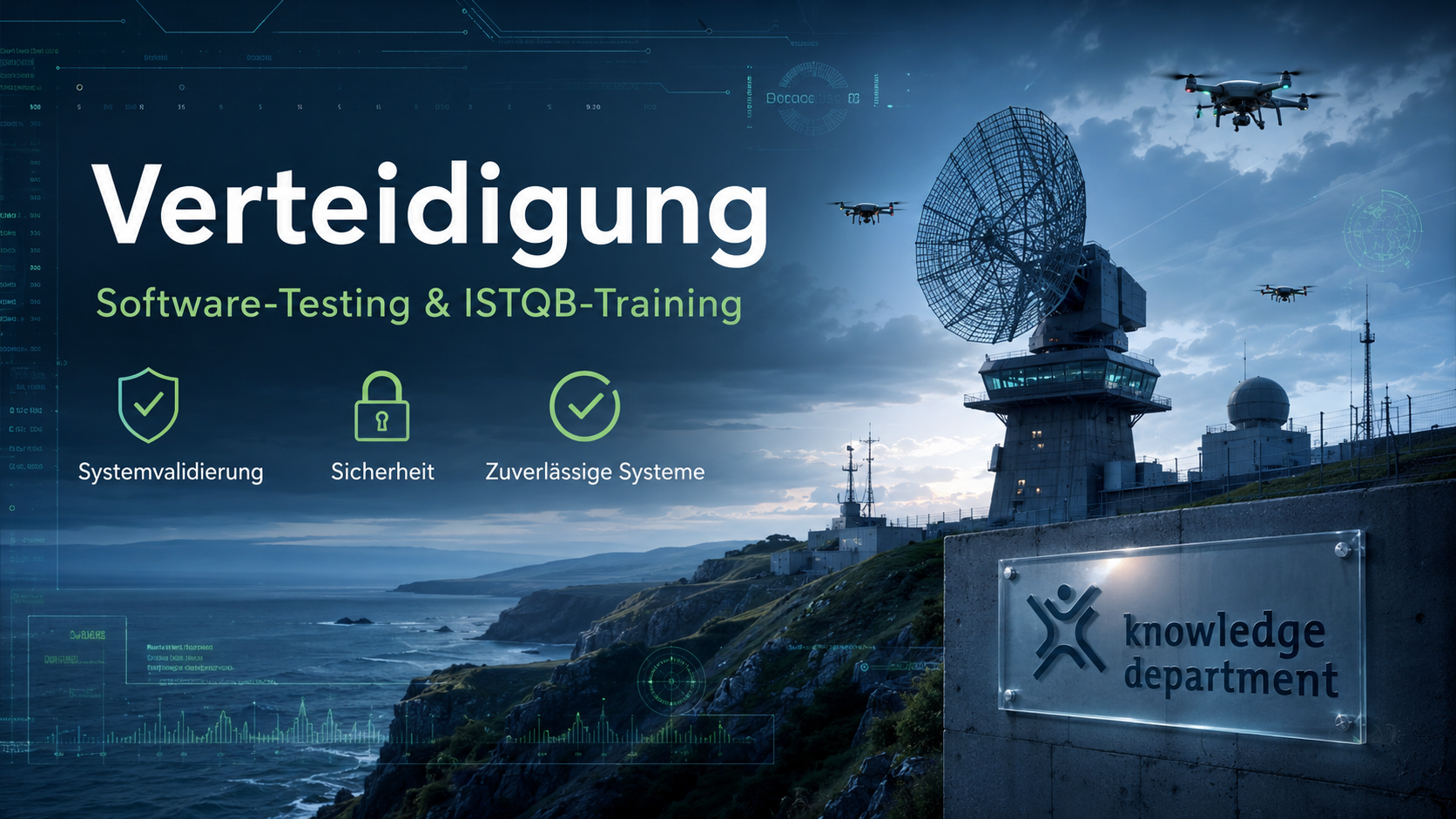 Defence-Testumgebung mit Radar-, Kommunikations- und unbemannten Systemen